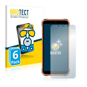Parte frontale di una confezione del prodotto con il logo del marchio BROTECT. Accanto è raffigurato il dispositivo Ulefone Po