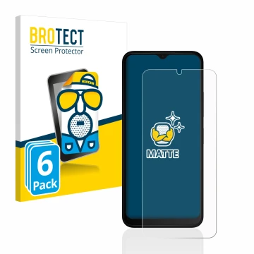 Parte frontale di una confezione del prodotto con il logo del marchio BROTECT. Accanto è raffigurato il dispositivo Nokia C32 