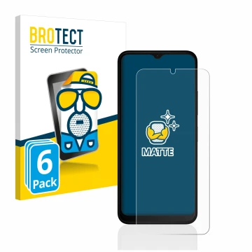 Parte frontale di una confezione del prodotto con il logo del marchio BROTECT. Accanto è raffigurato il dispositivo Nokia C22 