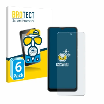 Parte frontale di una confezione del prodotto con il logo del marchio BROTECT. Accanto è raffigurato il dispositivo Blackview 