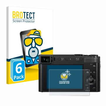 Parte frontale di una confezione del prodotto con il logo del marchio BROTECT. Accanto è raffigurato il dispositivo Panasonic 