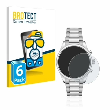 Parte frontale di una confezione del prodotto con il logo del marchio BROTECT. Accanto è raffigurato il dispositivo Hugo Boss 