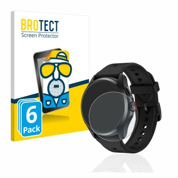 Parte frontale di una confezione del prodotto con il logo del marchio BROTECT. Accanto è raffigurato il dispositivo Mobvoi Tic
