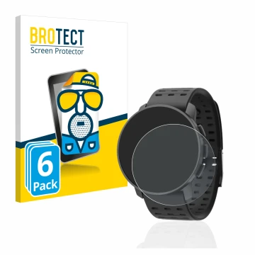 Parte frontale di una confezione del prodotto con il logo del marchio BROTECT. Accanto è raffigurato il dispositivo Suunto 9 P