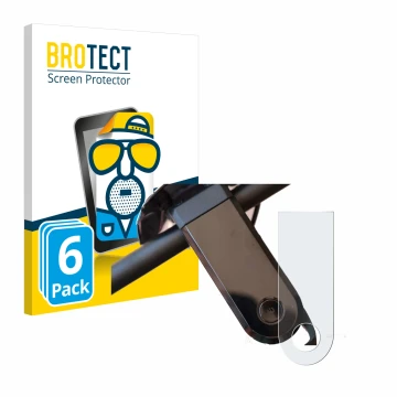 Parte frontale di una confezione del prodotto con il logo del marchio BROTECT. Accanto è raffigurato il dispositivo NIU KQi3 M