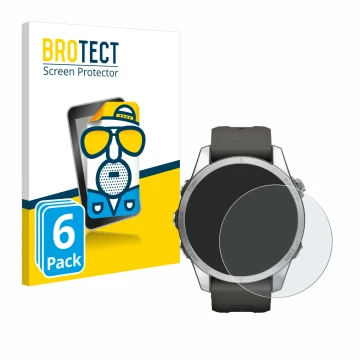 Parte frontale di una confezione del prodotto con il logo del marchio BROTECT. Accanto è raffigurato il dispositivo Garmin Fen