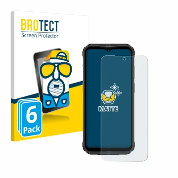 Parte frontale di una confezione del prodotto con il logo del marchio BROTECT. Accanto è raffigurato il dispositivo Ulefone Ar