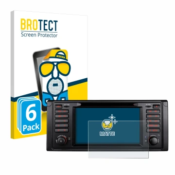 Parte frontale di una confezione del prodotto con il logo del marchio BROTECT. Accanto è raffigurato il dispositivo Xtrons IQ7