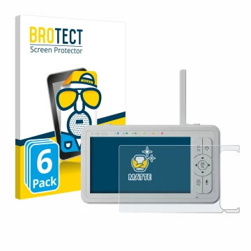 Parte frontale di una confezione del prodotto con il logo del marchio BROTECT. Accanto è raffigurato il dispositivo Babysense 