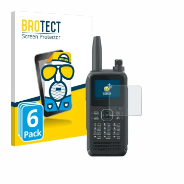 Parte frontale di una confezione del prodotto con il logo del marchio BROTECT. Accanto è raffigurato il dispositivo Kenwood TH