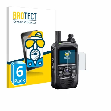 Parte frontale di una confezione del prodotto con il logo del marchio BROTECT. Accanto è raffigurato il dispositivo Icom ID-50