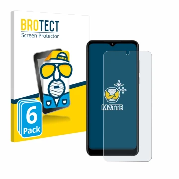 Parte frontale di una confezione del prodotto con il logo del marchio BROTECT. Accanto è raffigurato il dispositivo ZTE Blade 