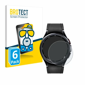 Parte frontale di una confezione del prodotto con il logo del marchio BROTECT. Accanto è raffigurato il dispositivo Samsung Ga