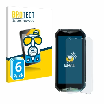 Parte frontale di una confezione del prodotto con il logo del marchio BROTECT. Accanto è raffigurato il dispositivo Ulefone Ar