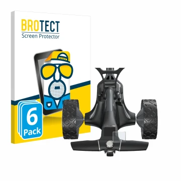 Parte frontale di una confezione del prodotto con il logo del marchio BROTECT. Accanto è raffigurato il dispositivo Motocaddy 