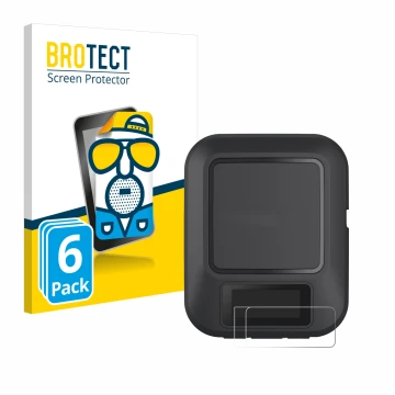 Parte frontale di una confezione del prodotto con il logo del marchio BROTECT. Accanto è raffigurato il dispositivo Garmin inR