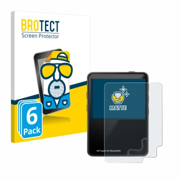 Parte frontale di una confezione del prodotto con il logo del marchio BROTECT. Accanto è raffigurato il dispositivo HifiWalker