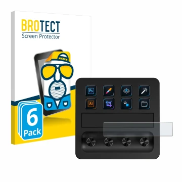 Parte frontale di una confezione del prodotto con il logo del marchio BROTECT. Accanto è raffigurato il dispositivo Elgato Str