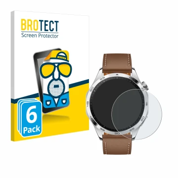 Parte frontale di una confezione del prodotto con il logo del marchio BROTECT. Accanto è raffigurato il dispositivo Huawei Wat