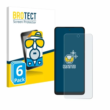 Parte frontale di una confezione del prodotto con il logo del marchio BROTECT. Accanto è raffigurato il dispositivo TCL 40 NXT