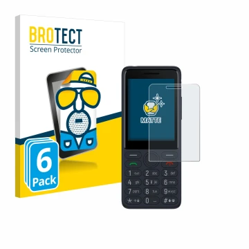 Parte frontale di una confezione del prodotto con il logo del marchio BROTECT. Accanto è raffigurato il dispositivo TCL Onetou