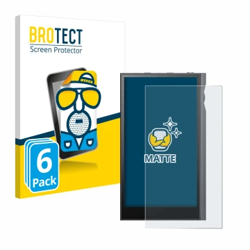 Parte frontale di una confezione del prodotto con il logo del marchio BROTECT. Accanto è raffigurato il dispositivo Astell&Ker