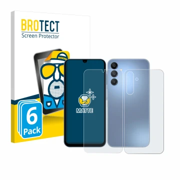 Parte frontale di una confezione del prodotto con il logo del marchio BROTECT. Accanto è raffigurato il dispositivo Samsung Ga