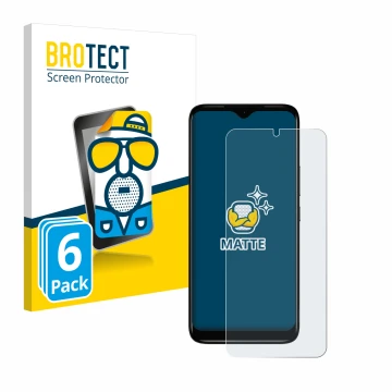 Parte frontale di una confezione del prodotto con il logo del marchio BROTECT. Accanto è raffigurato il dispositivo Nokia C12 