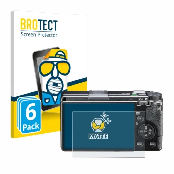 Parte frontale di una confezione del prodotto con il logo del marchio BROTECT. Accanto è raffigurato il dispositivo Ricoh GR I
