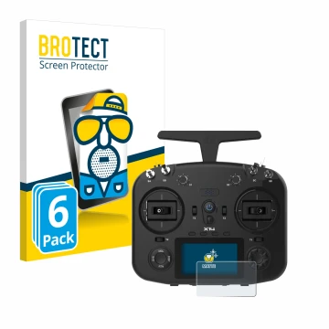 Parte frontale di una confezione del prodotto con il logo del marchio BROTECT. Accanto è raffigurato il dispositivo FrSky TWIN