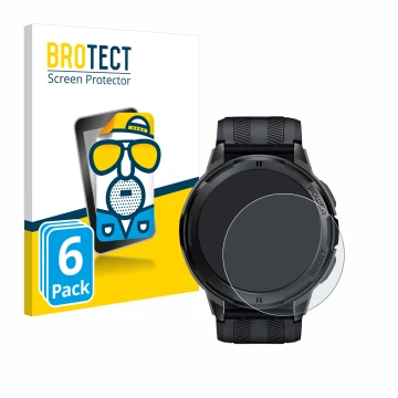 Parte frontale di una confezione del prodotto con il logo del marchio BROTECT. Accanto è raffigurato il dispositivo Oukitel BT