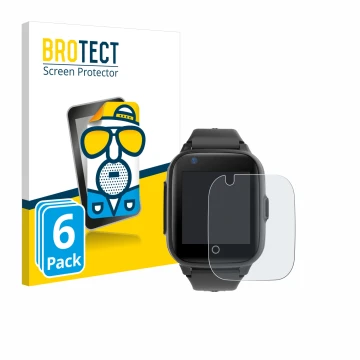 Parte frontale di una confezione del prodotto con il logo del marchio BROTECT. Accanto è raffigurato il dispositivo Leotec Kid