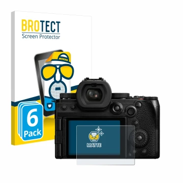Parte frontale di una confezione del prodotto con il logo del marchio BROTECT. Accanto è raffigurato il dispositivo Panasonic 