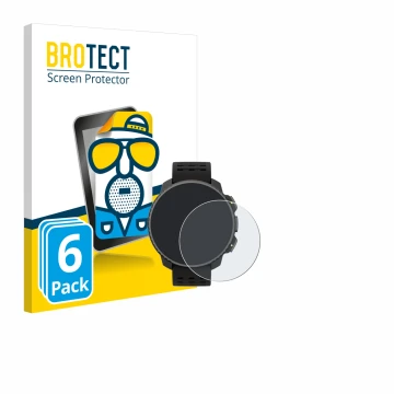 Parte frontale di una confezione del prodotto con il logo del marchio BROTECT. Accanto è raffigurato il dispositivo Suunto Ver