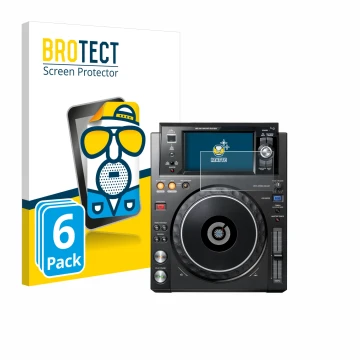 Parte frontale di una confezione del prodotto con il logo del marchio BROTECT. Accanto è raffigurato il dispositivo Pioneer XD