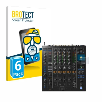 Parte frontale di una confezione del prodotto con il logo del marchio BROTECT. Accanto è raffigurato il dispositivo Pioneer DJ