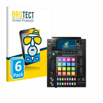 Parte frontale di una confezione del prodotto con il logo del marchio BROTECT. Accanto è raffigurato il dispositivo Pioneer DJ