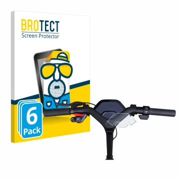 Parte frontale di una confezione del prodotto con il logo del marchio BROTECT. Accanto è raffigurato il dispositivo Segway Nin