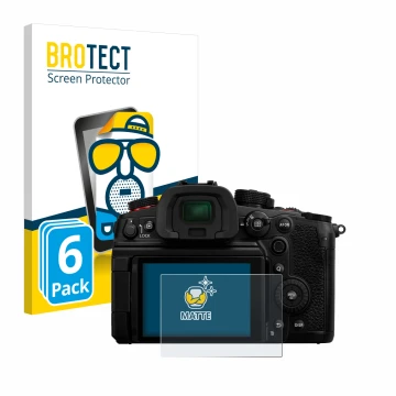 Parte frontale di una confezione del prodotto con il logo del marchio BROTECT. Accanto è raffigurato il dispositivo Panasonic 