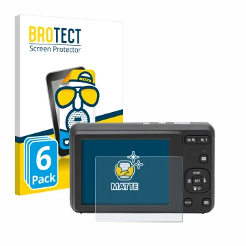 Parte frontale di una confezione del prodotto con il logo del marchio BROTECT. Accanto è raffigurato il dispositivo Kodak Pixp