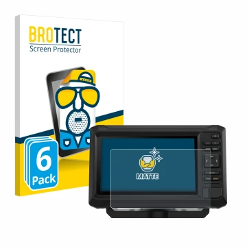 Parte frontale di una confezione del prodotto con il logo del marchio BROTECT. Accanto è raffigurato il dispositivo Garmin ECH