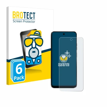 Parte frontale di una confezione del prodotto con il logo del marchio BROTECT. Accanto è raffigurato il dispositivo Motorola G