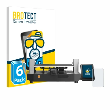 Parte frontale di una confezione del prodotto con il logo del marchio BROTECT. Accanto è raffigurato il dispositivo Anycubic K