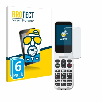 Parte frontale di una confezione del prodotto con il logo del marchio BROTECT. Accanto è raffigurato il dispositivo Doro Leva 