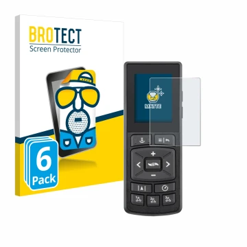 Parte frontale di una confezione del prodotto con il logo del marchio BROTECT. Accanto è raffigurato il dispositivo Minn Kota 