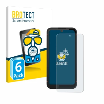 Parte frontale di una confezione del prodotto con il logo del marchio BROTECT. Accanto è raffigurato il dispositivo Volla Phon