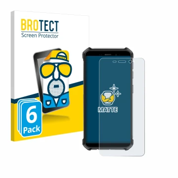 Parte frontale di una confezione del prodotto con il logo del marchio BROTECT. Accanto è raffigurato il dispositivo Ulefone Ar