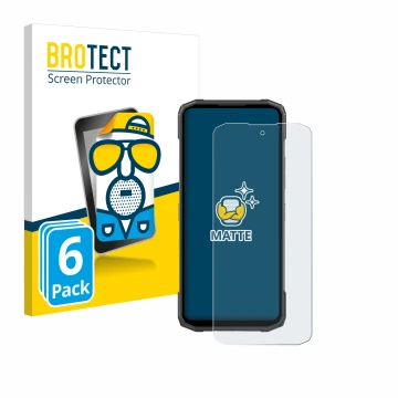 Parte frontale di una confezione del prodotto con il logo del marchio BROTECT. Accanto è raffigurato il dispositivo Doogee Bla