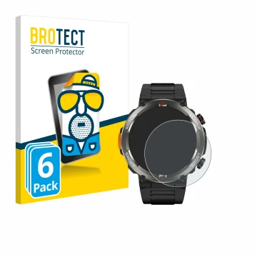 Parte frontale di una confezione del prodotto con il logo del marchio BROTECT. Accanto è raffigurato il dispositivo Blackview 