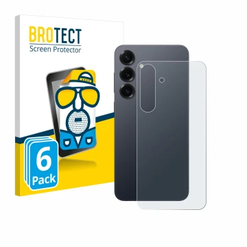 Parte frontale di una confezione del prodotto con il logo del marchio BROTECT. Accanto è raffigurato il dispositivo Samsung Ga